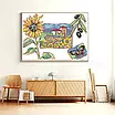 Набір для вишивання за нанесеною на канву схемою "Sunflower 3". AIDA 14CT printed 25*18 см, фото 11
