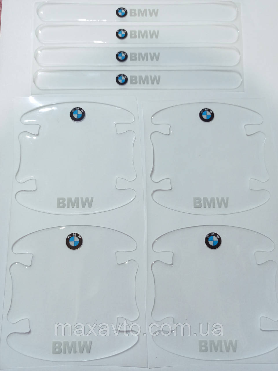 Силіконові наклейки під ручки + на ручки BMW, фото 1