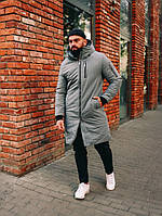 Чоловіча куртка парку зимова Snowman сіра