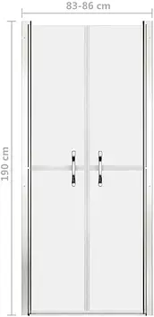 Душові двері ESG 86х190 см матові