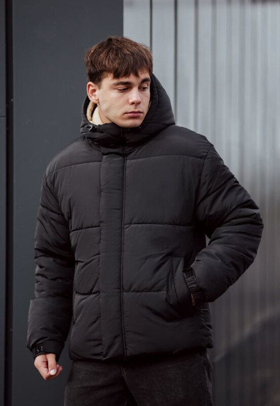 Повсякденна зимова куртка Staff sin black oversize