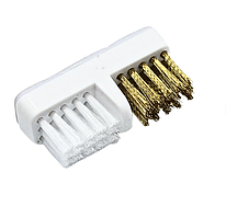 Щітка 2в1 для очищення фрез (нейлон + латунь)