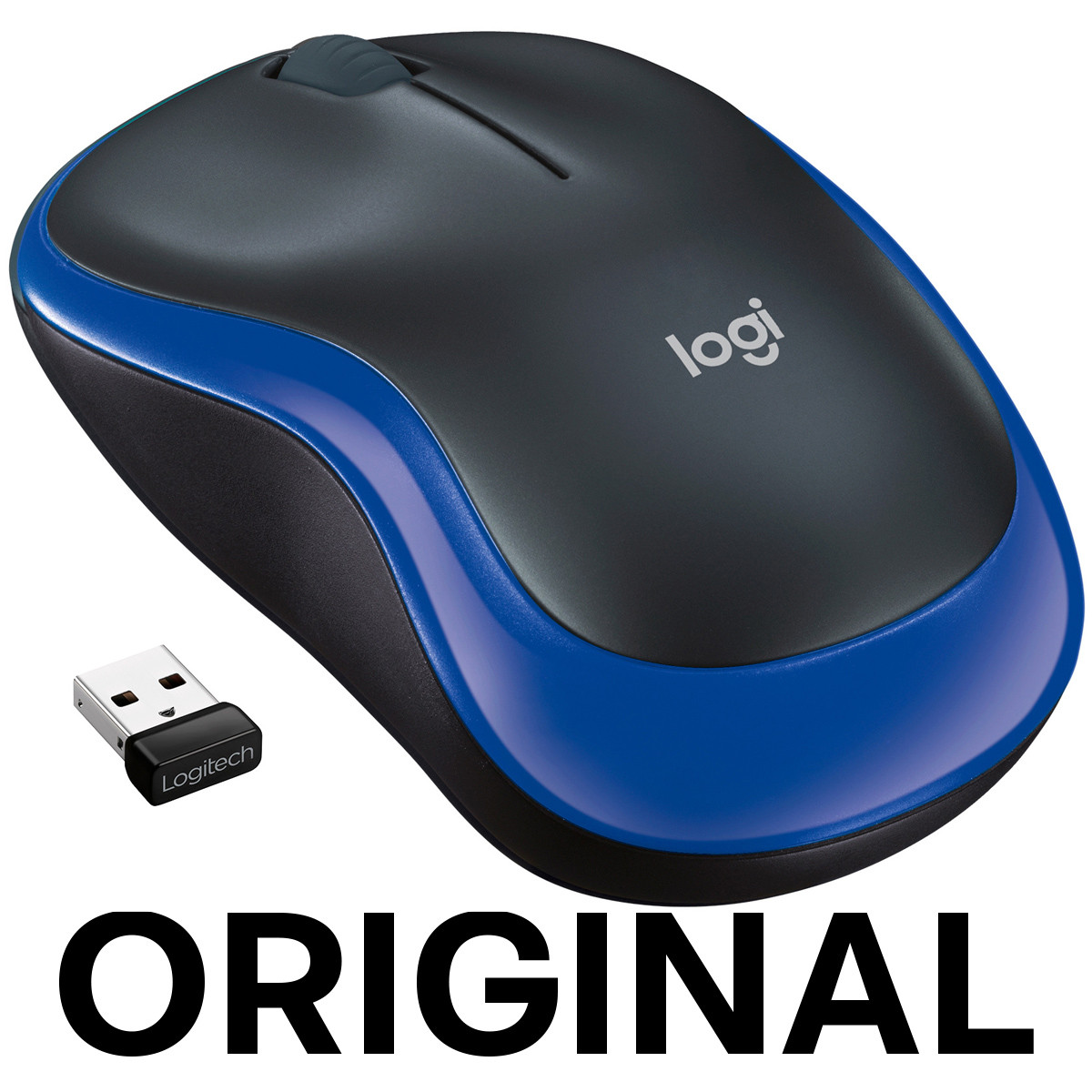 ОРИГІНАЛ Logitech M186 Wireless Blue (910-004132) азійська версія M185 (910-002239)