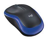 ОРИГІНАЛ Logitech M186 Wireless Blue (910-004132) азійська версія M185 (910-002239), фото 3