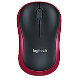 ОРИГІНАЛ Logitech M186 Wireless Red (910-004133) азійська версія M185 (910-002240), фото 5