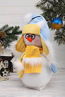 Интерьерная фигурка новогодняя Снеговик Все будет Украина 40 см Снеговик в патриотической одежке