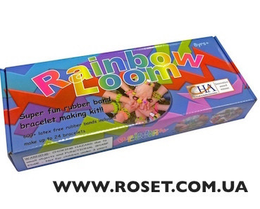 Для плетіння набір Rainbow Loom 600+