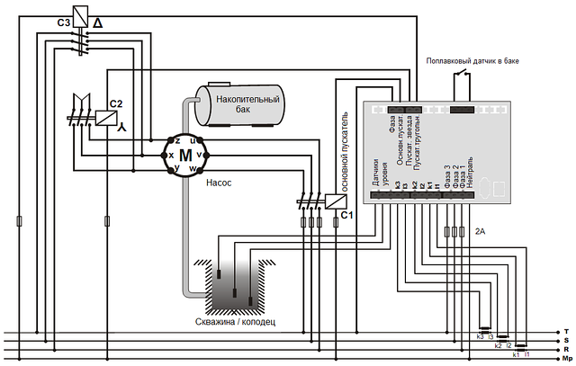 Контроллер насоса погружного скважинного