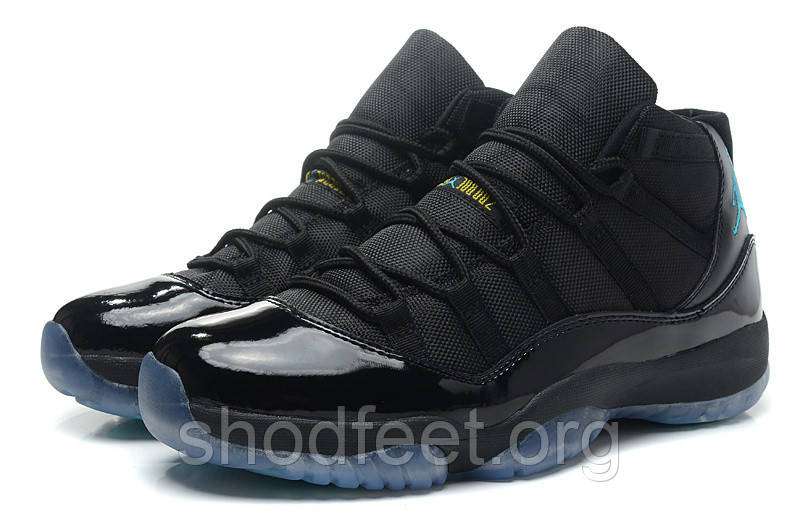 Air Jordan 11 black\ blue - фото 2 - id-p355771178