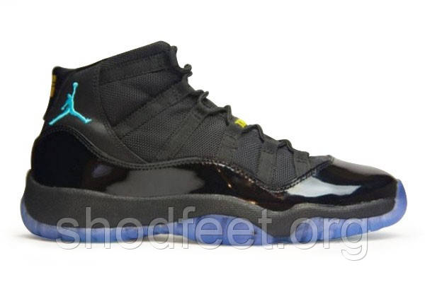 Air Jordan 11 black\ blue - фото 3 - id-p355771178