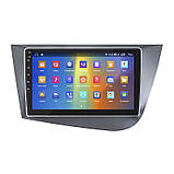 Lb Андроїд магнітола штатна для SEAT Leon 2 Рестайлінг 2009-2012 екран 9" 4/64Gb CarPlay 4G Wi-Fi GPS Prime, фото 3