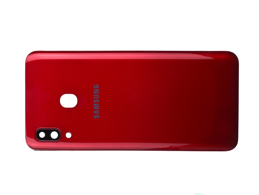Задня кришка для смартфону Samsung A305F/DS Galaxy A30 зі склом камери червона