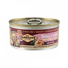 Вологий корм Carnilove Turkey & Salmon для кошенят, індичка та лосось, 100 г