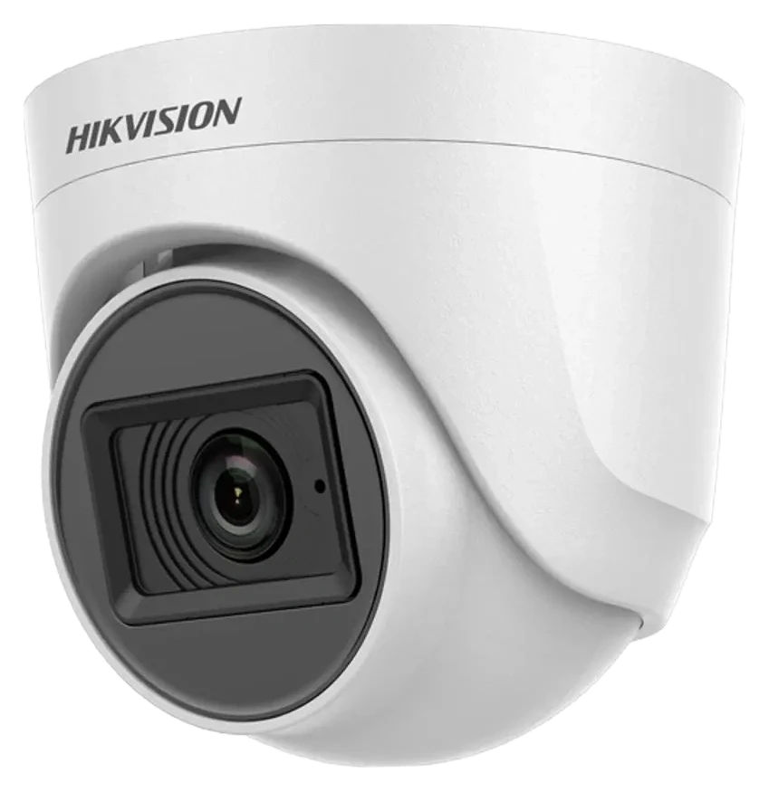 Turbo HD відеокамера Hikvision DS-2CE76H0T-ITPFS 5МП (2.8мм) з мікрофоном, фото 1