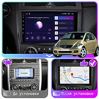 Lb Андроид магнитола штатная для Mercedes-Benz A-Класс 2 (W169) 2004-2008 экран 9" 4/64Gb CarPlay 4G Wi-Fi