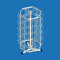 Стойка настольная вращающаяся под открытки А6 (30 карманов)