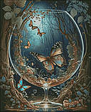 (Електронна) Схема для вишивки хрестом або петитом: "Метелик в бокалі", фото 2