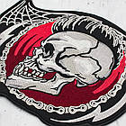 Нашивка термо (thps-077) Skull (biker theme) наспинна, фото 4