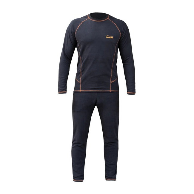Термобілизна чоловіча флісова Tramp Microfleece розмір L Black (UTRUM-020-black-L) S