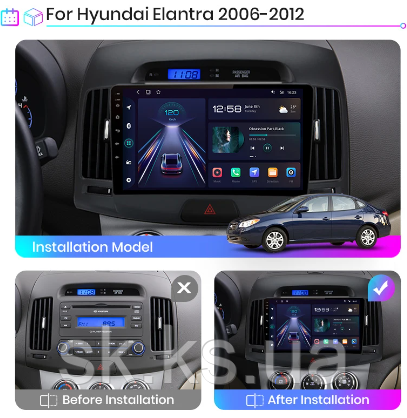 Junsun 4G Android магнітолу для hyundai Elantra HD 2006-2010 wifi