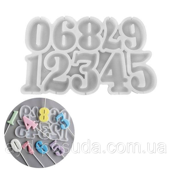 Силіконовий молд для льодяників "Цифри" арт. BK7110008