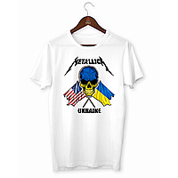 Футболка з принтом "Metallica (Металіка) череп Ukraine" Push IT