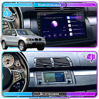 Lb Андроїд магнітола штатна для BMW X5 I (E53) 1999-2003 екран 9" 4/64Gb 4G Wi-Fi GPS Top