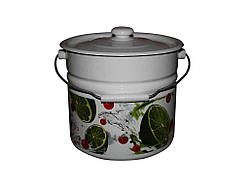 Відро ем. 12л /2 з кришкою Мохіто (І1224/2) ТМ IDILIA