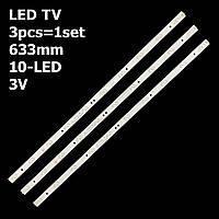 LED подсветка TV 3BL-T6324102-001B MBL-32038D310HK2-V1-66MM-A Akai: LEA-32M19P Akira: LED-BA6HU32H 3шт.