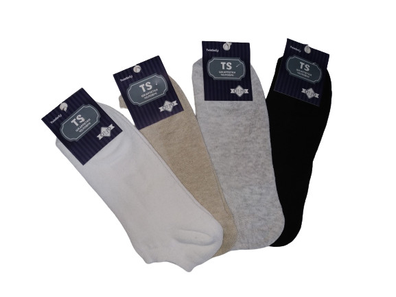 Шкарпетки короткі чоловічі літні сіточка сірі, чорні, білі, бежеві р.41-43 (25-27), 43-45 (27-29) "Twinsock"s