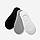 Короткі шкарпетки(сліди) жіночі однотонні р-21-23(36-38), 23-25(38-40) сірий, білий, чорний, фото 5