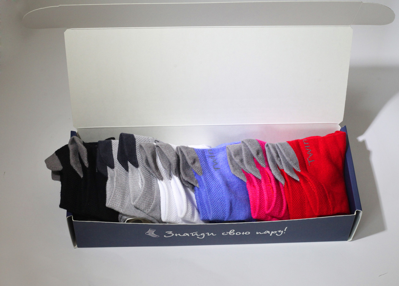 Жіночий набір коротких шкарпеток Sport (бренд BOX) від ТМ TwinSocks - 6 шт на Ваш вибір