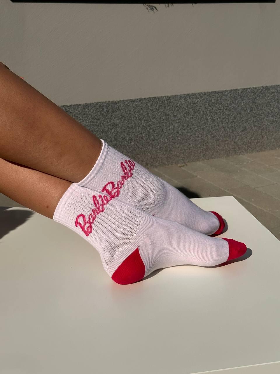 Трендові дитячі, жіночі шкарпетки з крутим принтом Barbie р. 33-36, 36-39 TM TwinSocks