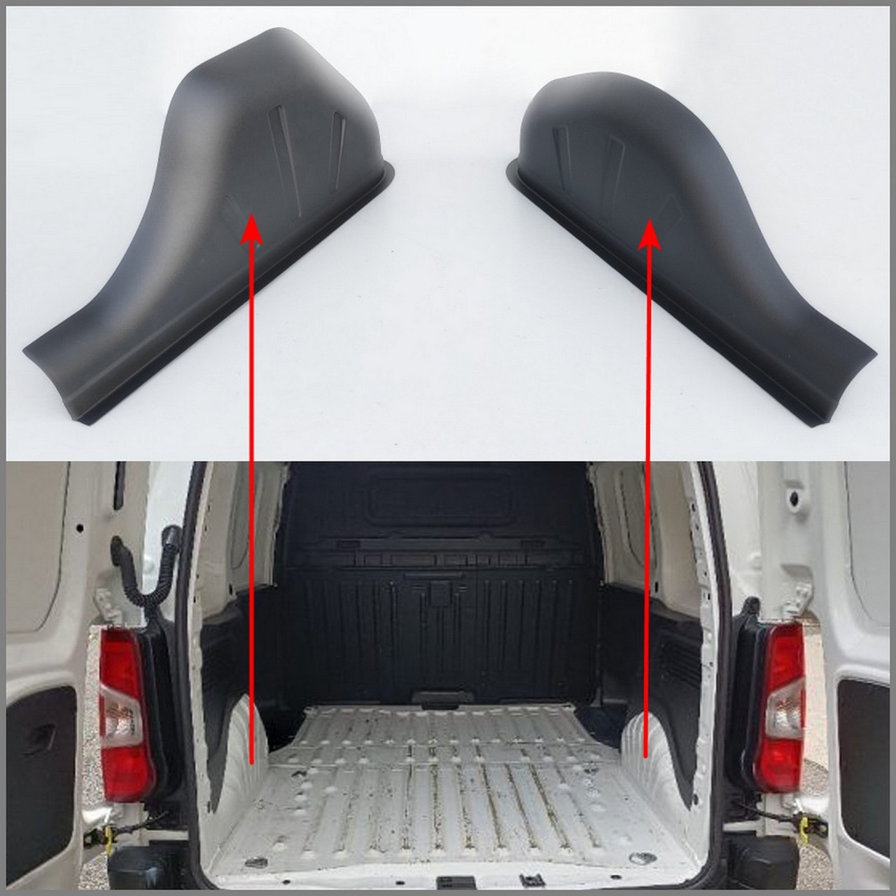 Захисні накладки на внутрішні колісні арки для Citroen Berlingo III L1 2018+ /Фінляндія/