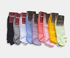Жіночий набір коротких шкарпеток від ТМ TwinSocks - 12 шт на Ваш вибір 23-25(38-40)