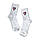 Високі жіночі шкарпетки білі | шкарпетки жіночі з високою резинкою, фото 3