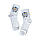 Високі жіночі шкарпетки білі | шкарпетки жіночі з високою резинкою, фото 8