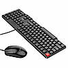 Клавіатура + Миша HOCO GM16 Business keyboard and mouse set Black, фото 4