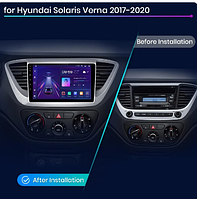 Junsun 4G Android магнитола для solaris hyundai Verna Solaris 2017 2018 2019 wifi