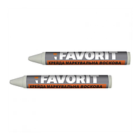 Крейда біла маркувальний восковий, 2 шт