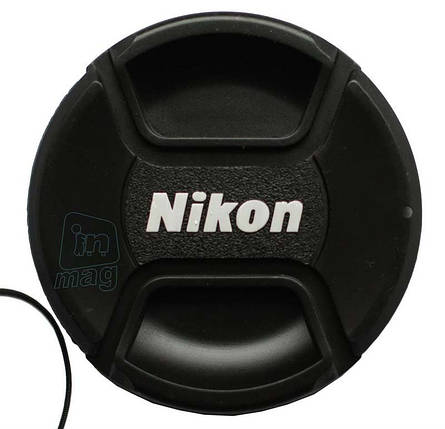 Кришка для об'єктива Alitek з логотипом "Nikon", 55 мм, фото 1