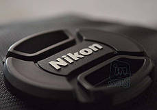 Кришка для об'єктива Alitek з логотипом "Nikon", 55 мм, фото 3