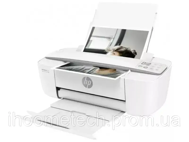 Принтер Біло-сірий для дому HP DeskJet 3750 (T8X12B) Маленький принтер з Wi-Fi (Принтера, сканери, мфу)
