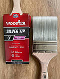 Пензель малярний для всіх фарб  Wooster Silver Tip soft 75 мм, фото 7