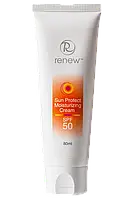 Увлажняющий солнцезащитный крем SPF-50 Sun Protect Moisturizing Cream Spf-50 SUNSCREEN RENEW Объем 80 мл