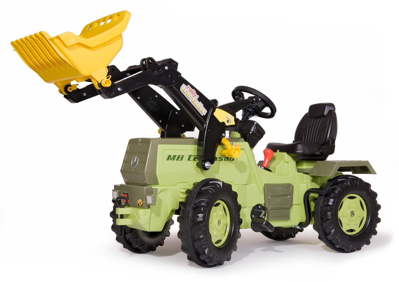 Дитячий трактор з ковшем і з двома передачами Mercedes Benz rolly Farmtrac MB 1500 Rolly Toys 046690