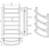 Рушникосушарка водяна Laris Євромікс П7 400х700 мм, фото 5
