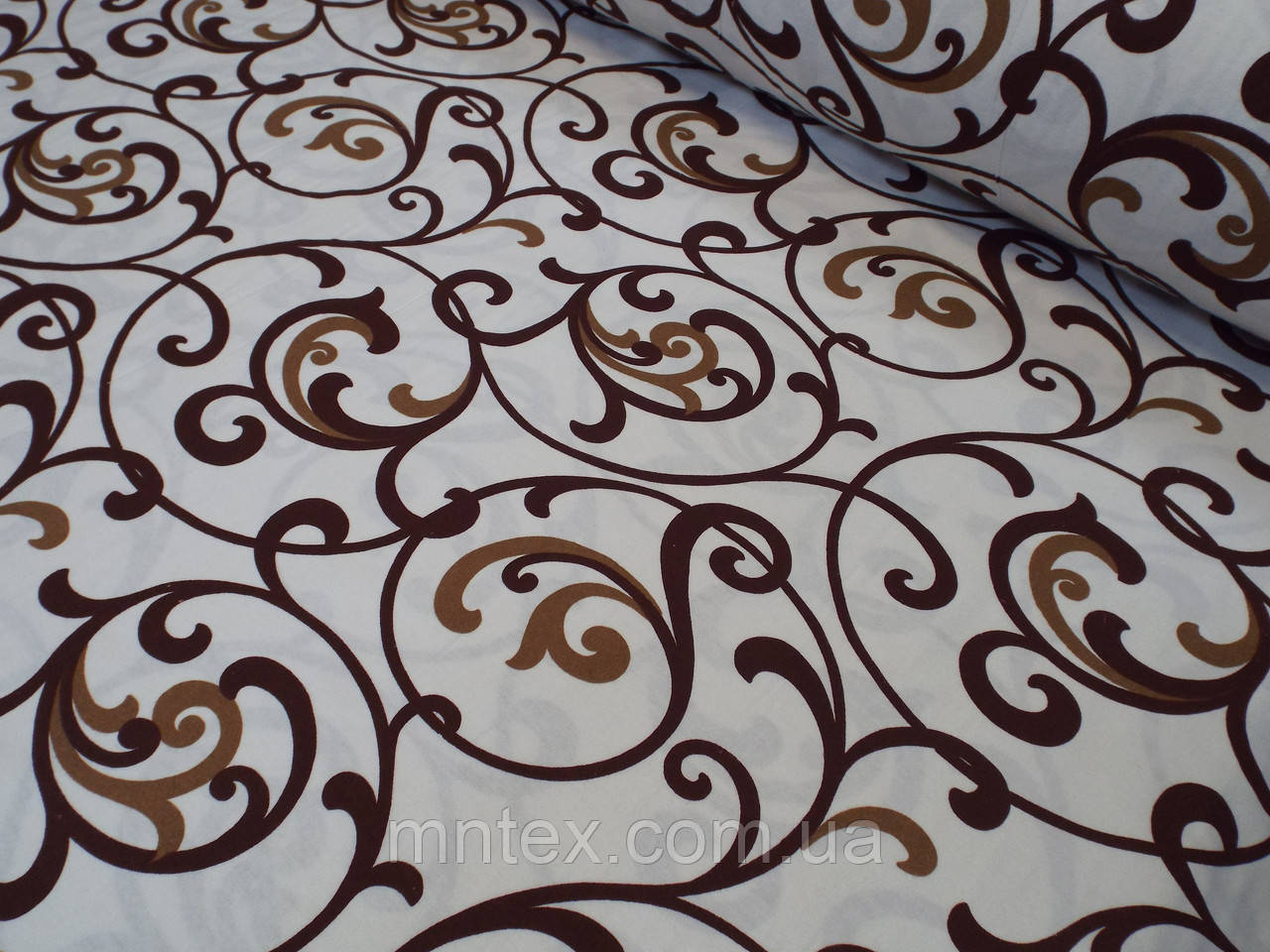 Фланель Вензель на бежевому