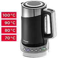 Електричний чайник швидкісного кип ятіння з регулюванням температури Cool Touch 1.7 л Concept RK3171 BLACK