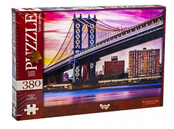 Пазли 380 елементів Міський пейзаж Манхеттенський міст Manhattan Bridge Danko Toys С380-04-08